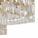Lampada da soffitto piccolo stile classico in metallo con pendenti in vetro