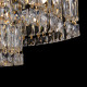 Lampada da soffitto piccolo stile classico in metallo con pendenti in vetro