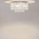 Lampadario da soffitto piccolo stile classico in metallo con pendenti in vetro