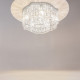 Lampadario da soffitto piccolo stile classico in metallo con pendenti in vetro