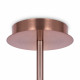 Lampadario elegante in metallo con diffusori in vetro a boccia