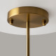 Lampadario grande con dieci diffusori in vetro in stile moderno