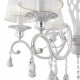 Lampadario in stile classico con pendenti in cristallo a sei braccia