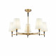 Lampadario in stile classico struttura in metallo a 5 braccia