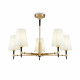Lampadario in stile classico struttura in metallo a 5 braccia