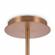 Lampadario moderno altezza regolabile struttura in metallo e diffusori in vetro