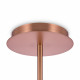 Lampadario moderno altezza regolabile struttura in metallo e diffusori in vetro