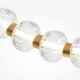 Lampadario moderno con struttura in metallo e diffusore a led