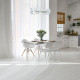 Lampadario moderno in metallo con diffusori in vetro