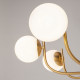 Lampadario piccolo diffusori in vetro a boccia in stile moderno