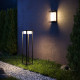 Lampione da giardino con diffusore a LED dal design moderno