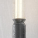 Lampione da giardino in alluminio diffusore a LED in vetro