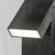 Lampione da giardino con struttura in alluminio diffusore a LED in vetro