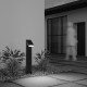 Lampione da giardino con struttura in alluminio diffusore a LED in vetro