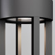 Lampione da giardino con struttura in alluminio diffusore a LED in vetro
