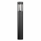 Lampione da giardino con struttura in alluminio diffusore a LED in vetro