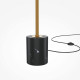 Piantana in metallo dal design moderno con diffusore a led dimmerabile