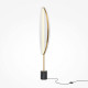 Piantana in metallo dal design moderno con diffusore a led dimmerabile