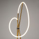 Piantana moderna in metallo con diffusore a led dimmerabile