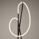 Piantana moderna in metallo con diffusore a led dimmerabile