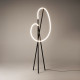 Piantana moderna in metallo con diffusore a led dimmerabile
