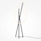 Piantana moderna in metallo con diffusore a led dimmerabile