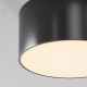 Plafoniera a led per esterno con struttura rotonda in alluminio e acrilico