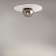 Plafoniera rotonda con diffusore in vetro dal design moderno