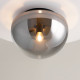 Plafoniera rotonda con diffusore in vetro dal design moderno
