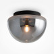 Plafoniera rotonda con diffusore in vetro dal design moderno