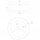 Plafoniera rotonda da soffitto struttura dal design moderno ed elegante