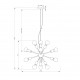 Sospensione in stile moderno con struttura in metallo e 12 lampadine