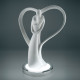 Lampada da comodino a Led Coppia Ali con Cuore