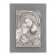 Capezzale moderno con Sacra Famiglia 30x40