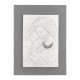 Capezzale moderno per camera da letto Sacra Famiglia con pannello 30x40