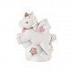 Bomboniera Battesimo - Scultura con Unicorno Rosa