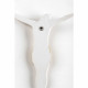 Crocifisso piccolo bianco dalle linee moderno 15x16