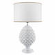 Lampada da tavolo dal design moderno con paralume in tessuto