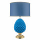Lampada da tavolo dal design moderno con paralume in tessuto
