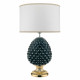 Lampada da tavolo dal design moderno con paralume in tessuto