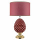 Lampada da tavolo dal design moderno con paralume in tessuto