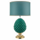 Lampada da tavolo dal design moderno con paralume in tessuto