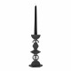 Candelabro alto in marmorino per una candela dal design elegante