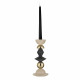 Candelabro alto in marmorino per una candela dal design elegante