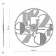 Orologio da parete in legno dal design moderno lancette in alluminio