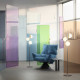 Lampada da terra piantana con 3 diffusori a boccia in vetro del design moderno