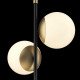 Lampada da terra piantana con 3 diffusori a boccia in vetro del design moderno