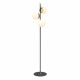 Lampada da terra piantana con 3 diffusori a boccia in vetro del design moderno
