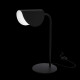 Lampada da tavolo con diffusore singolo in metallo dal design moderno