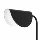 Lampada da tavolo con diffusore singolo in metallo dal design moderno